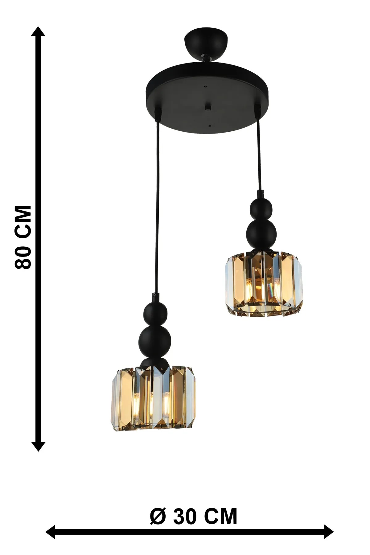 Alaba Chandelier Black